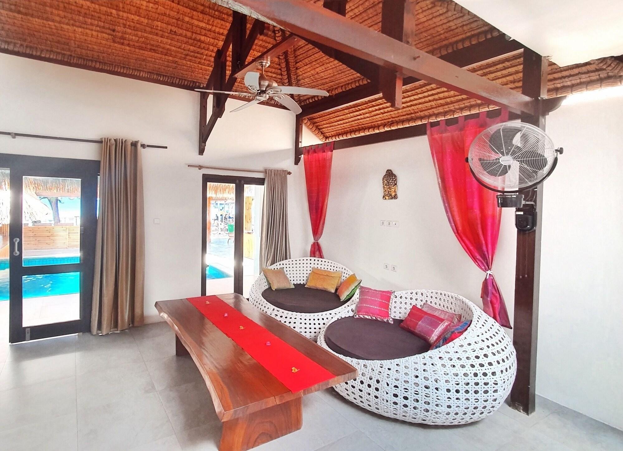 Samba Villas Beachfront View Gili Trawangan Exterior foto